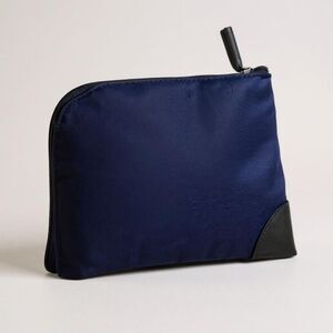 Shinola × American Airlines Amenity Kit Navy Canvas Pouch,Travel Toiletry Bag